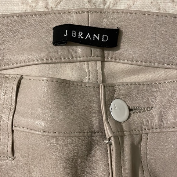 J Brand skinny lamb leather tan pants - Picture 6 of 10